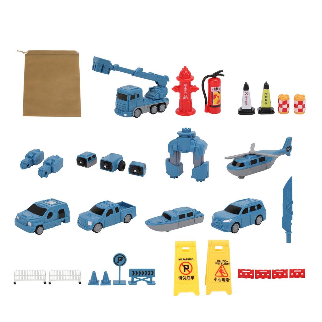 Magnetic Assembled Toy Transforming Robot Car Kids Splicing Vehicle for Daily Entertainment and Skil