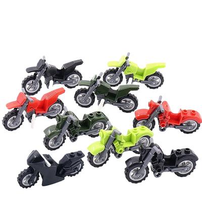 Arma Militar Motocicleta Muchos Colores Juguetes Para Niños Accesorios Guerra II Instalación de Transporte Militares Bloques Compatibles