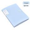 A4 Transparent Multi-Layer Binder with Insert Pages for Student Papers - Morandi Loose-Leaf Storage Folder
