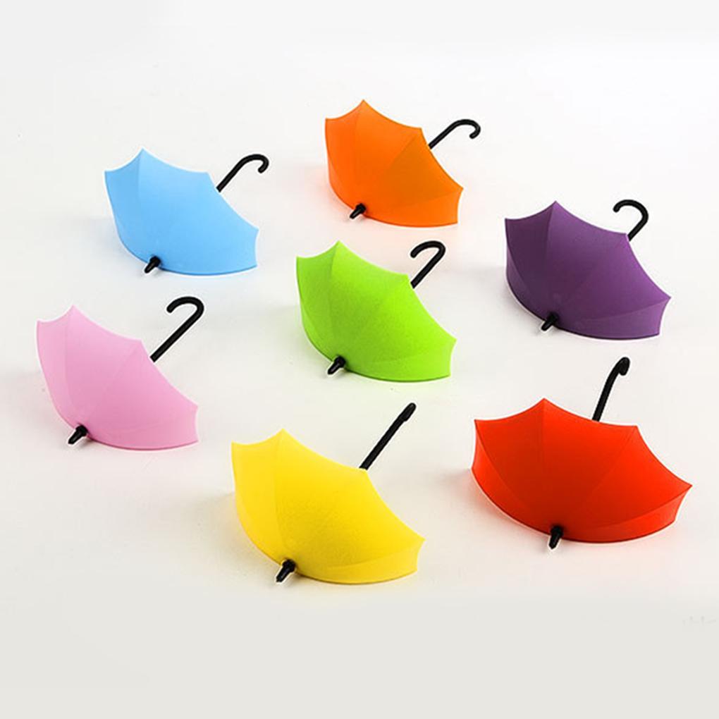 3pcs Self Plastic Umbrella Hook Waterproof Seamless Article Hanger Room Umbrella Holder Tool