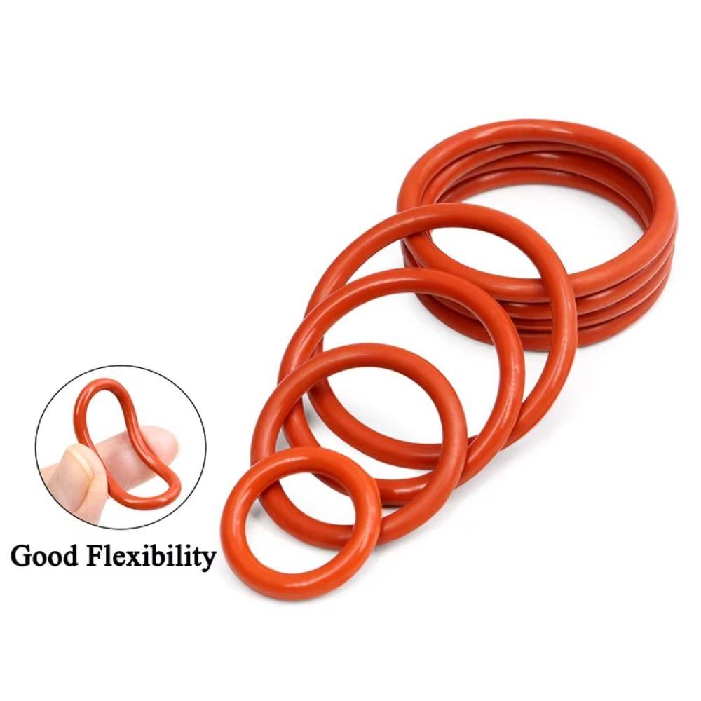 225PCS High-temperature Resistant Silicone O-Ring Set Oil-Resistant Rubber O-Ring Seal  Pipelines