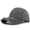Broken Hole Baseball Hats Adjustable Sunscreen Hats Fashion Peaked Cap  Man Women Outdoor Sports
