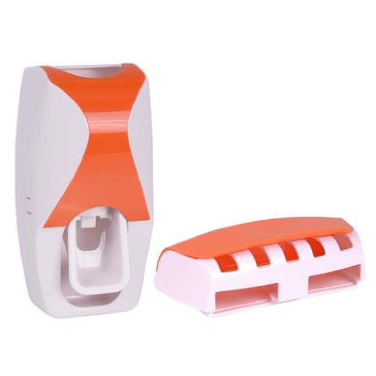 

Автоматический дозатор зубной пасты Lazy, держатель для 5 зубных щеток, выжиматель, полка для ванной, аксессуары для ванной ARI 0 оранжевый