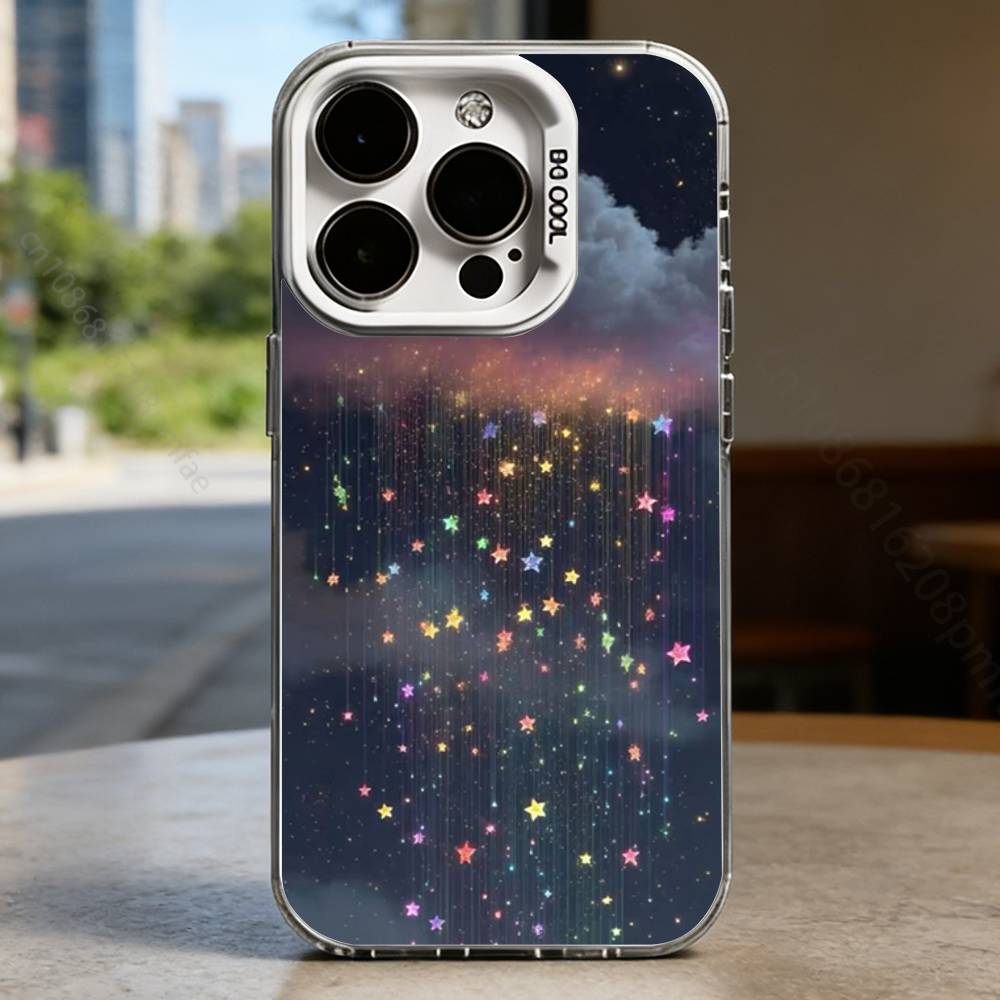 

Dreamy Starry Sky Hard Phone Case for IPhone 17 16 15 14 13 12 11 Pro Max Plus16E X XR XS Max shockproof Full Cover iPhone16Plus