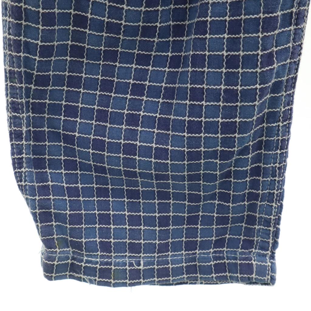 Gramicci Check Pattern Easy pants S Blue Outdoors Men's Used