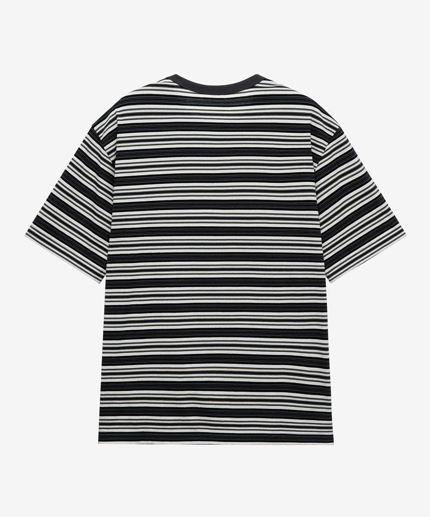 MINDBRIDGE 100% Cotton Multi-Stripe Oversized Short Sleeve T-Shirt - 2 Colors