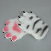 Furry Tiger Paw Gloves Tiger Halloween Costume Accessories Cosplay Props Plush Anime Beast Animal Paw Gloves Fluffy Mitten