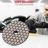1Pc 50/100/400/1500 Dry Polishing Pad 3 Inch Sharp Type Diamond Polishing Pads For Granite Marble Sanding Disc For Disc Stone