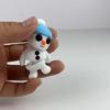 3D-gedruckte Weihnachts-Schneemann-Figur Niedlicher Miniatur-Schneemann Mikro-Landschaftsdekorationen Desktop Festlicher Schmuck Geschenk