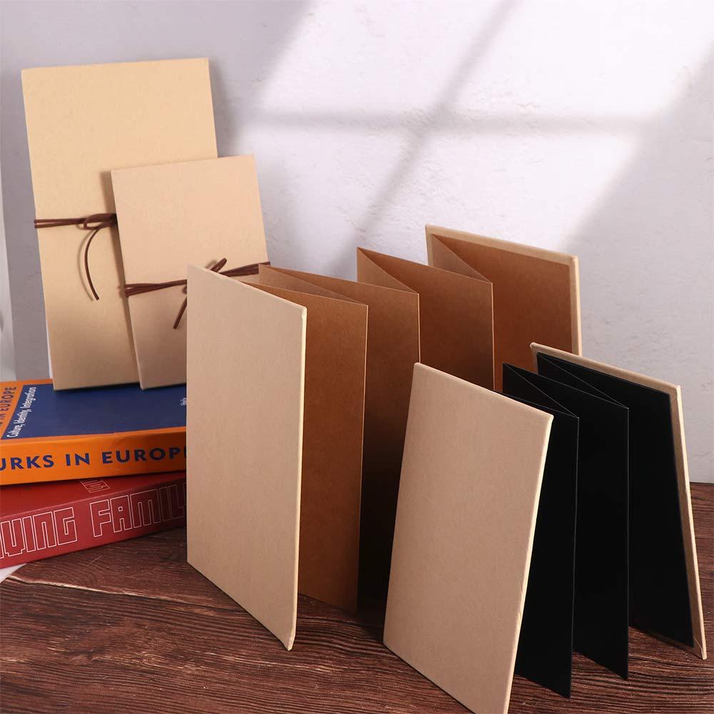 

Photocard Surprised Photo Book Kraft Paper DIY Surprise Gift INS Accordion Photo Album Gift Family 17X11cm чорний