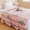 New Soft Snowflake Fleece Blanket Household Student Dormitory Blanket Air Conditioner Blanket Multi-purpose Blanket Fleece Blanket