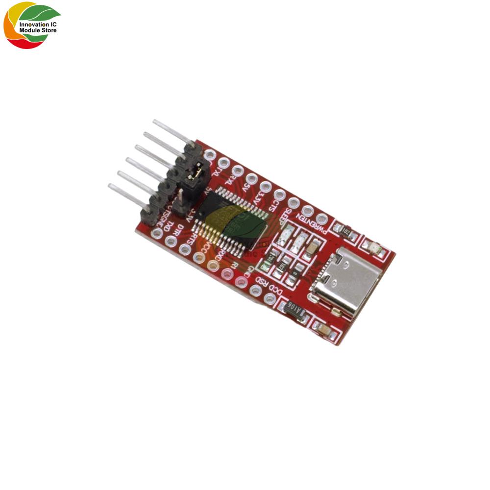 FT232RL USB to TTL Adapter Module Type-C Serial Converter with Overcurrent Protection for Arduino 3.3V 5V