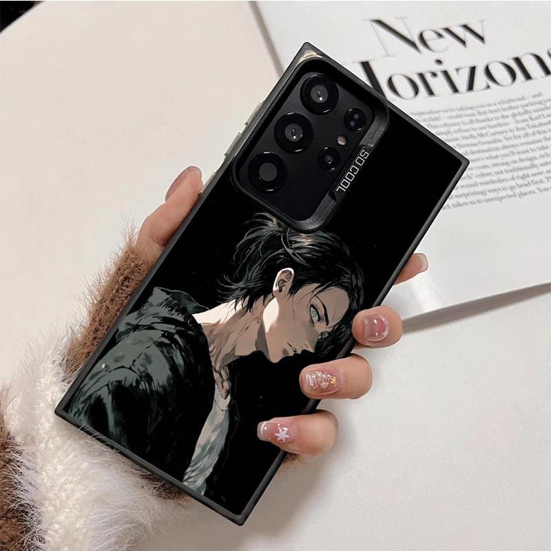 A-Attack On T-Titan Eren Yeager Shockproof Phone Case for Samsung Galaxy S26 Edge S25 Ultra S24 FE S23 Plus S21 Cover Anti Fall
