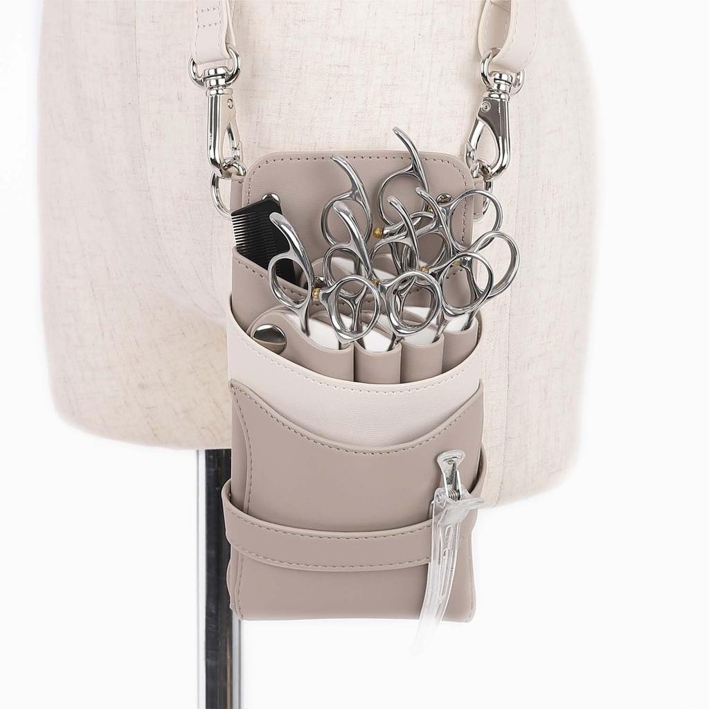 A Japanese Manufacturer Specializing In Scissor Sienna Greige X Holds Ideal for and DEEDS, Cases, No. 414, White, 4-6 Scissors. Hairdressers,