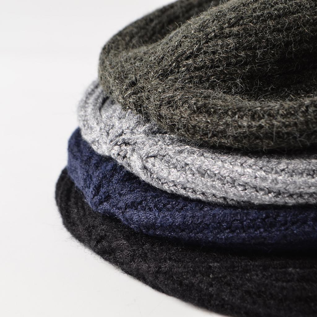 Autumn and Winter Solid Color Knitted Hat Women's Warm Wool Hat, Couple Pullover Hat, Street Trendy Hat, Melon Fur Hat