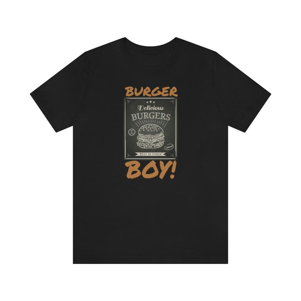 Футболка Burger Boy! Постер бургерной на грифельной доске Унисекс Футболка XL
