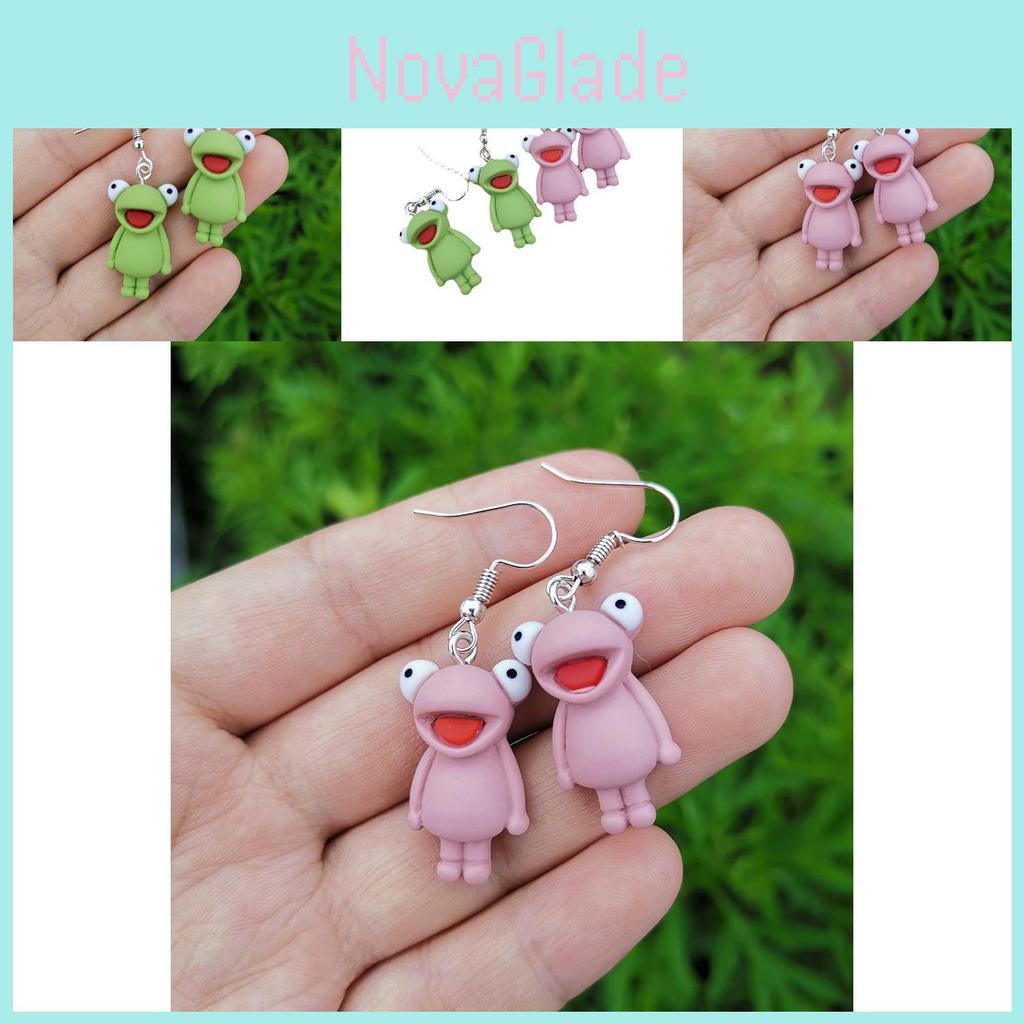 Adorable Small Frog Earrings Fashion Trendy Resin Accessories For Women