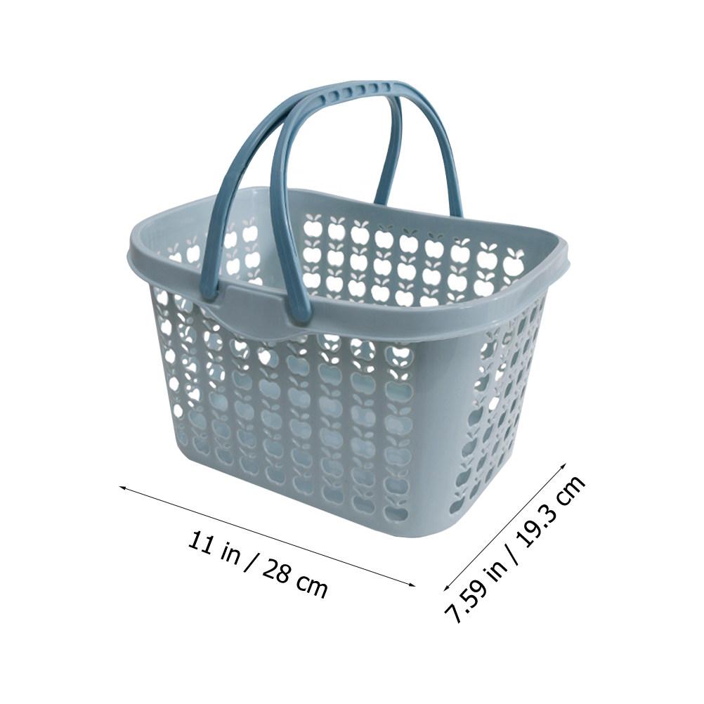 Fruit Picking Basket Plastic Storage Basket for Home Kitchen Organization Multi Function Vegetable Fruit Snack Holder Reusable 28X19.3X18.5CM