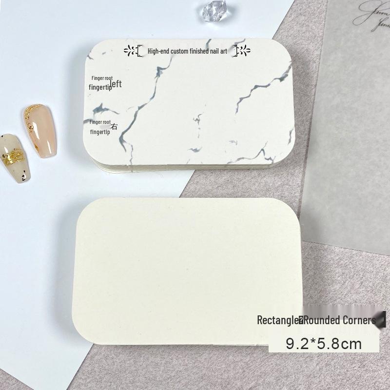 

Картонные карточки для демонстрации фотографий носимого нейл-арта - Прочные держатели для накладных ногтей