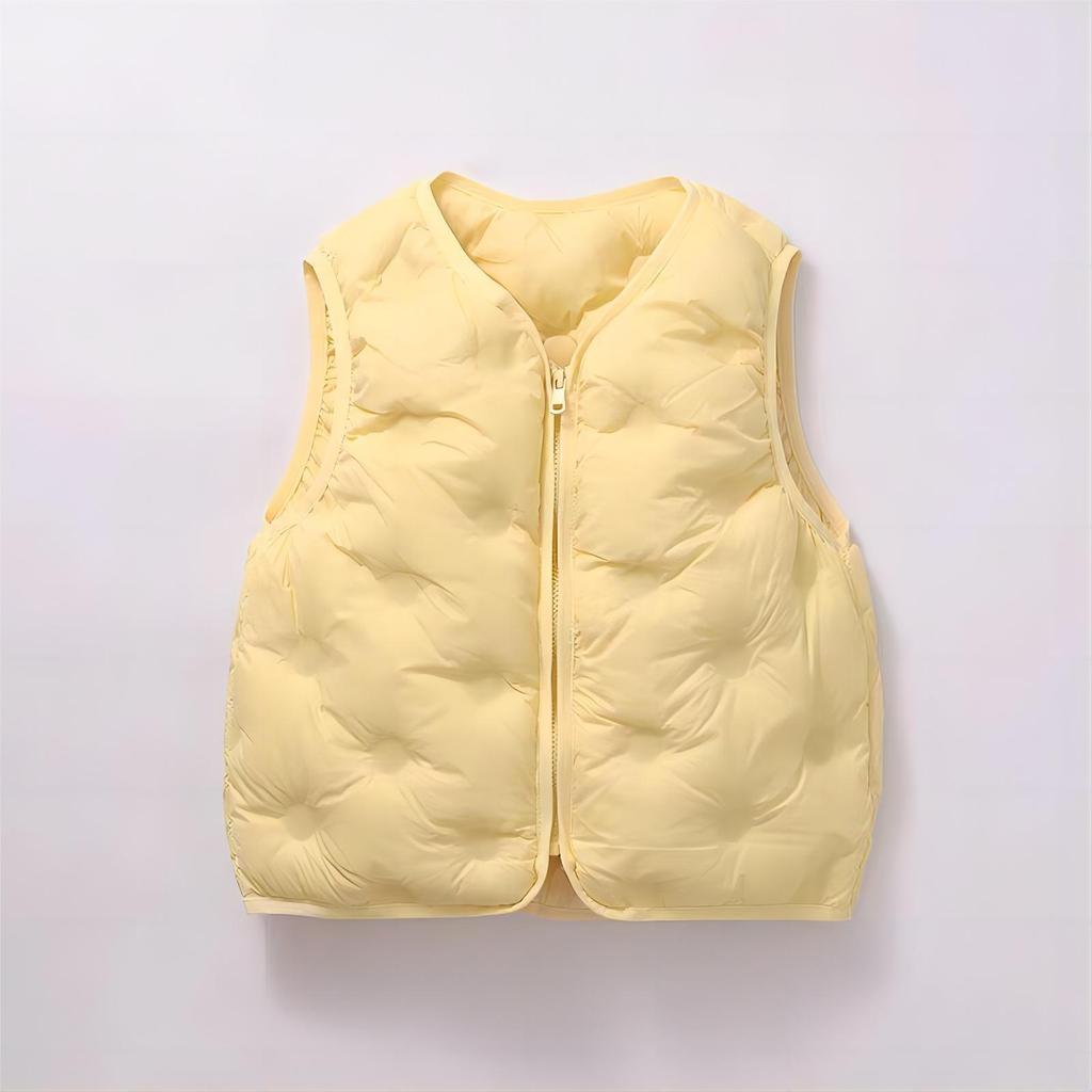 Children's Lightweight 90% White Duck Down Vest - Medium & Large, Thin Style