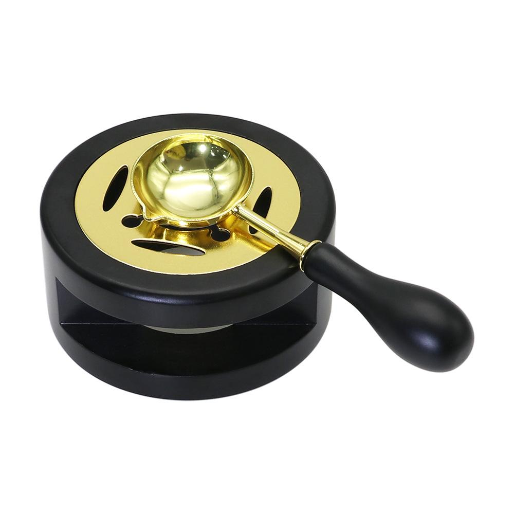 Wachssiegel-Stempel-Set, Lackofen, Massivholzofen, Feuerfarbe, Siegelzubehör, Wachslöffel, Siegellack, Schmelztiegel, Bastelzubehör