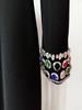 2025 Celebrity Style Long Sleeve Gemstone Rhinestone Formal Gown