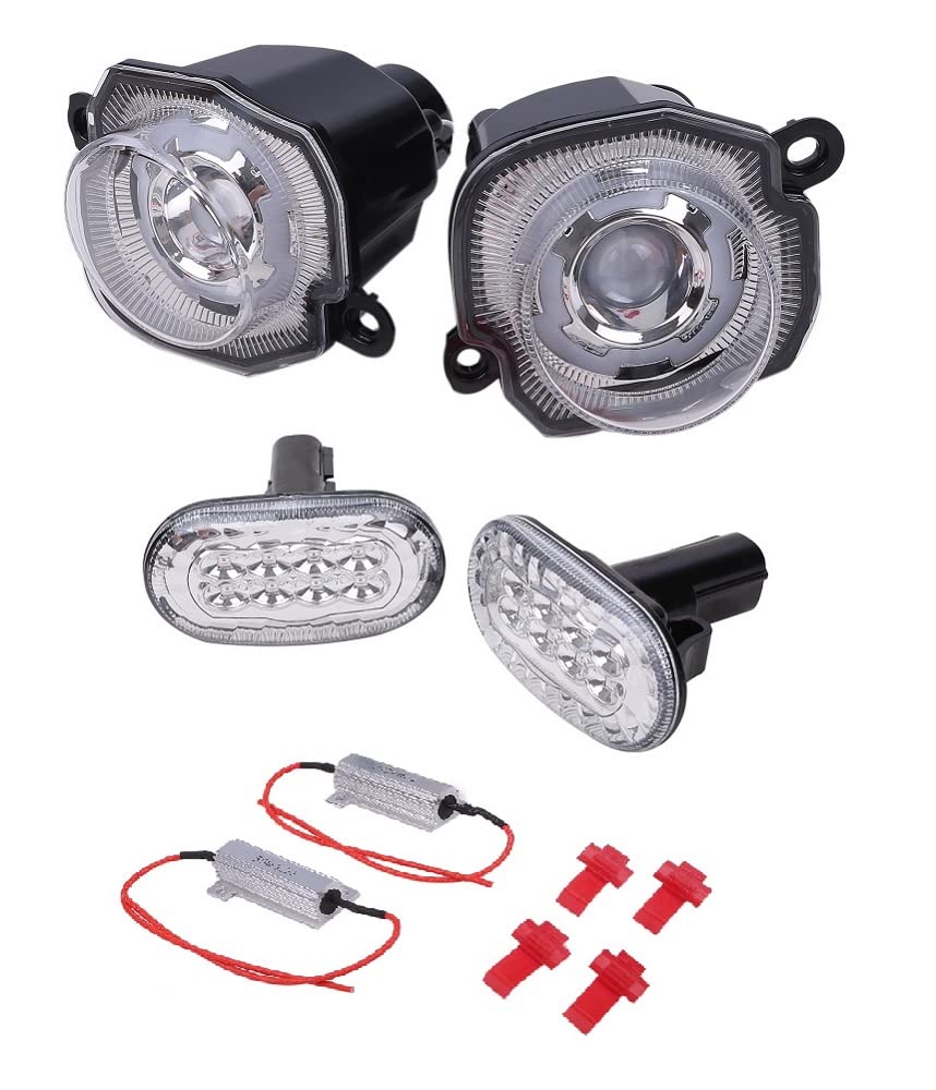 New Jimny Side Signal Set and for Jimny Sierra LED Lights and KnightraidB KRB204 Front Turn Signals Clear Side Turn Marker/Turn (Left Right)
