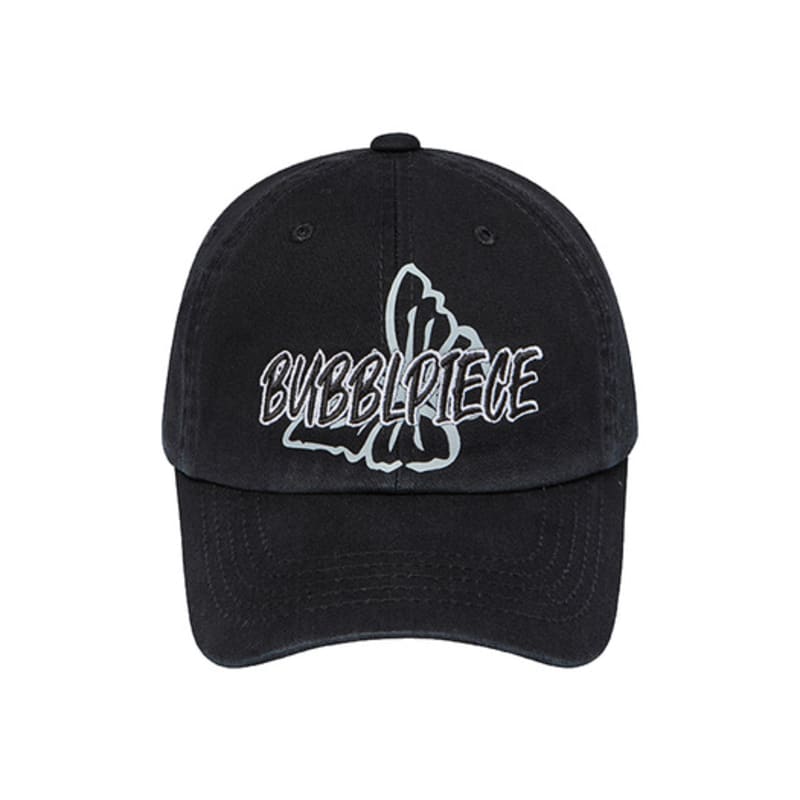 BUBBLPIECE Bubblpiece butterfly ball cap_BLACK