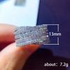 Popular ring, supply inlaid with T-square zircon ring, luxury women's wedding ring.