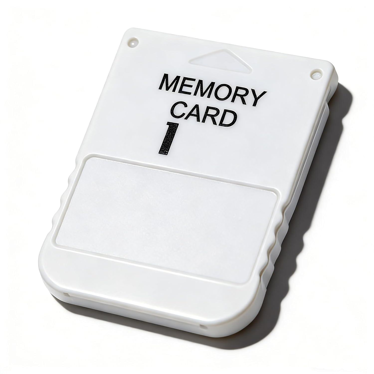 1MB Memory Card for PS1 Game Console Fast Read Write, Lightweight ABS Material Game Saving Card Compatible with PS1 Classic Game Systems Z