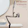 With Fill Light Telescopic Phone Stand Adjustable Height Clamp Type Phone Holder  Phone Accessories