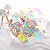 Star Sanrio Hello Kitty Little Twin Stars Automatic 3-Fold Cartoon Umbrella Design, Cute Cartoon Pattern, Portable Outdoor Umbrella, Perfect, Holiday