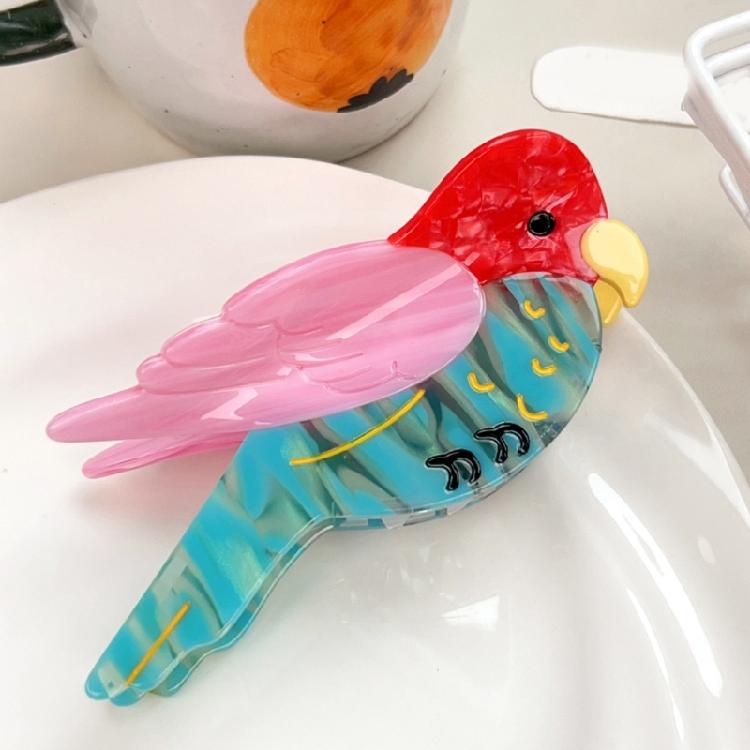 Animal Print Hair Clip Friendly Acetate Hairpins For Women Teens Hair Decors Secure Grip Hairstyle Tool Birthday Gift