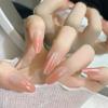 Huan Huan Ganlu Temple Ice Clear Nude Whitening Wearable Nail Art Detachable Nails