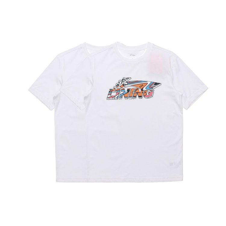 Li Ning Sports Fashion Collection T Shirts Unisex Crew Neck Moderate Straight Fit AHSR550-1