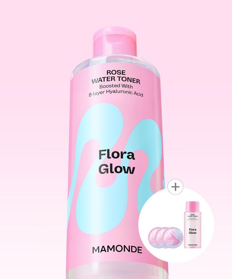 Тоник с розовой водой Flora Glow 500 мл
