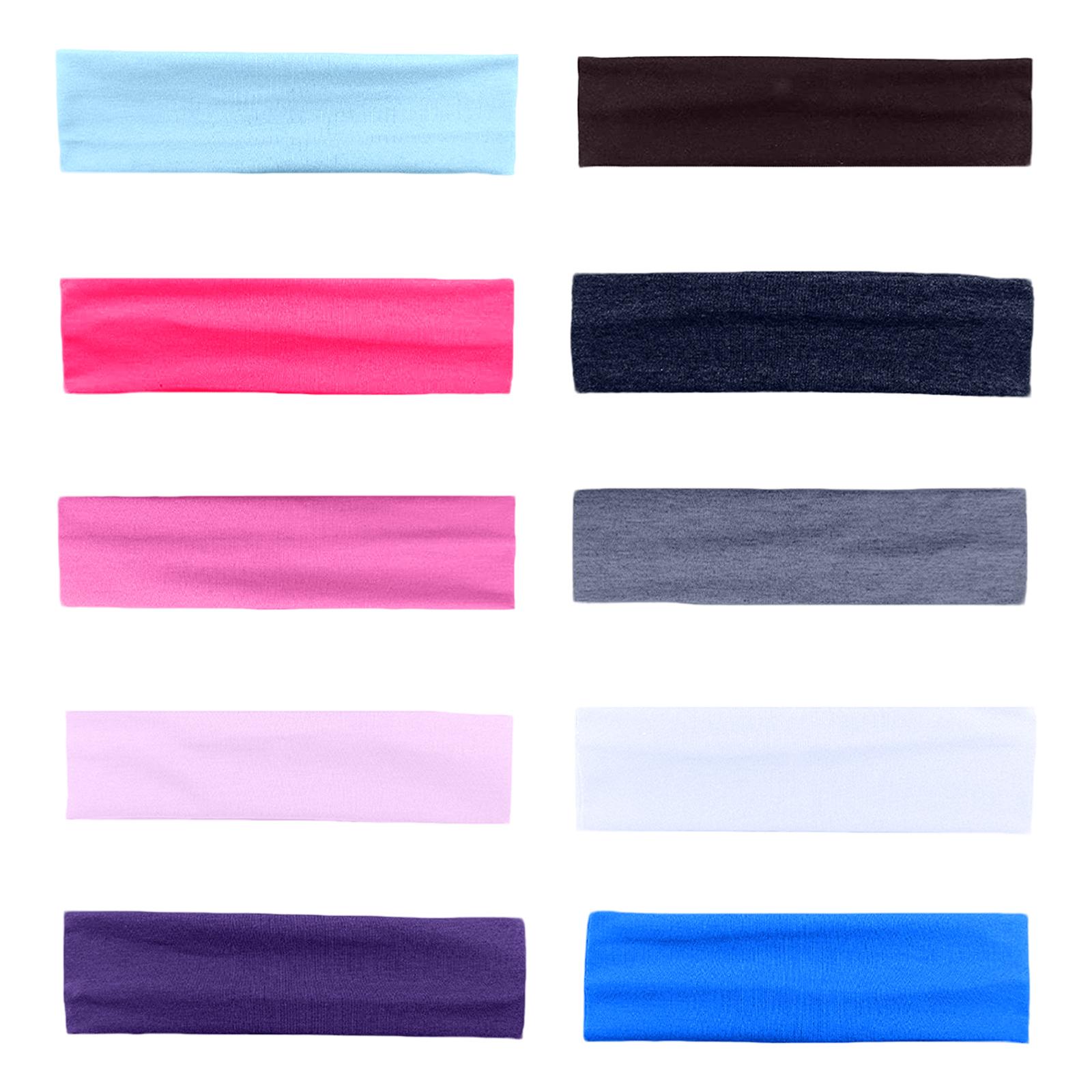 Набор из 10 спортивных повязок на голову