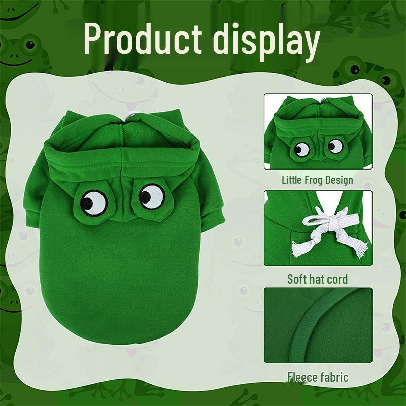 Pet Autumn Winter Fleece Hoodie - Cotton Sweatshirt for Dogs & Cats