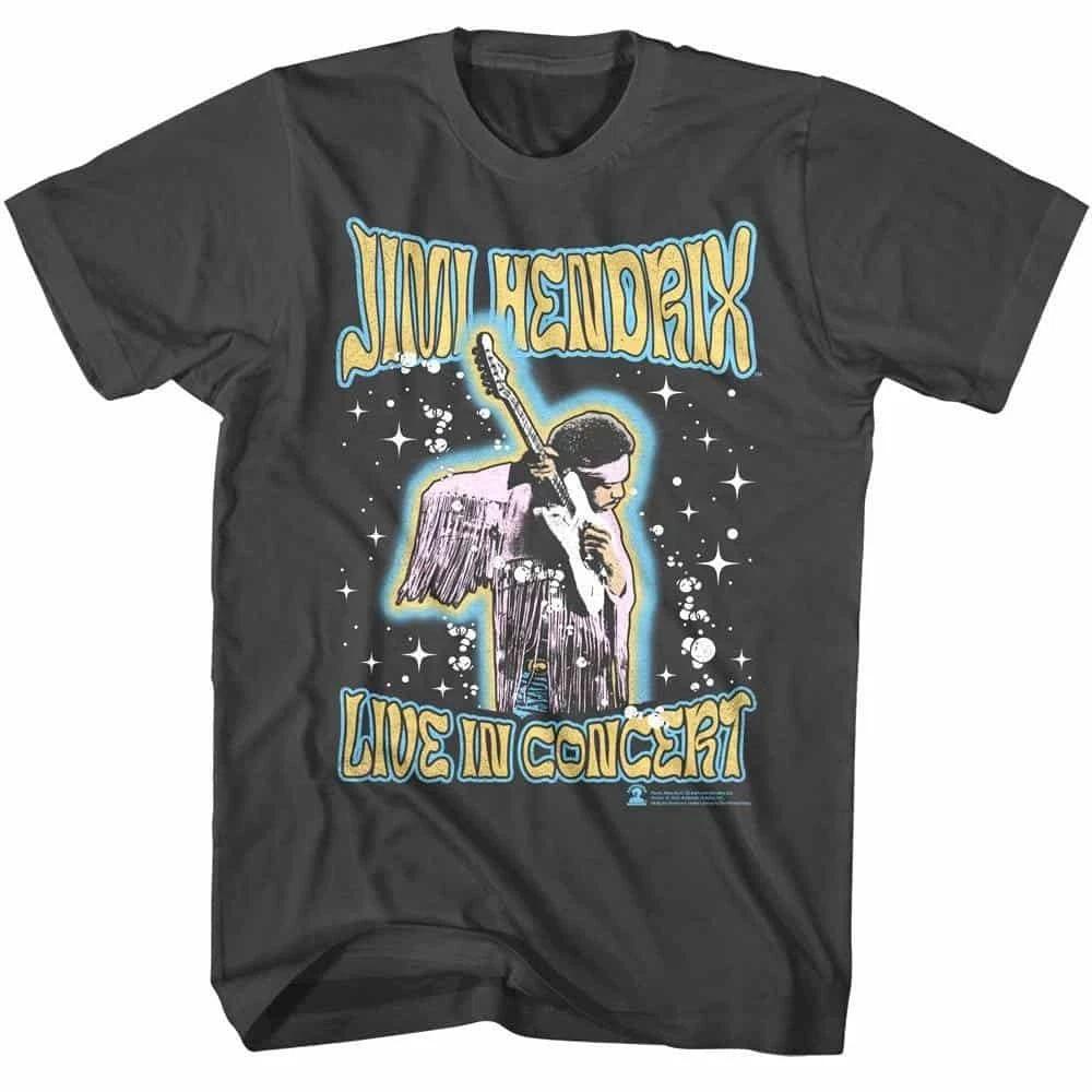 Jimi Hendrix Bubbles & Stars Men s T-Shirt S