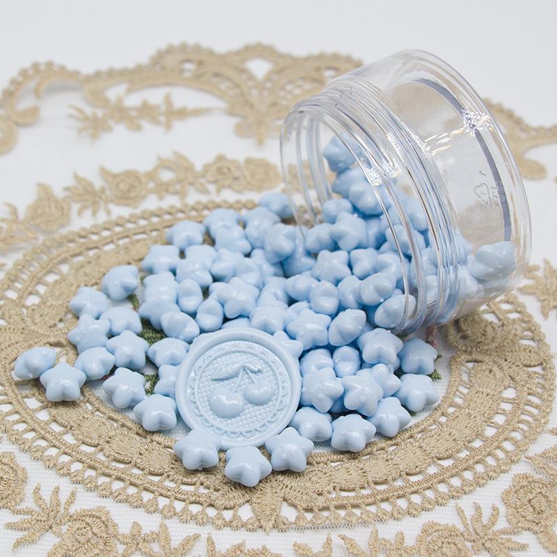 1000g Macaron Series Star Enamel Wax Grains Cute Style Wax Material DIY Greeting Card Party Invitation Decoration Supplies