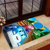 Train Adventure Journey Themed Anti-Slip Rugs - Polyester Home Decor, Suitable for Bedrooms, Living Rooms, Doorways, Studios, and Decorations