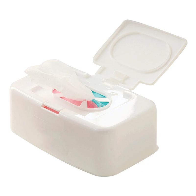 Car household kitchen wet tissue box, wet tissue dispenser, portable wet tissue storage box for dry tissues, holder container