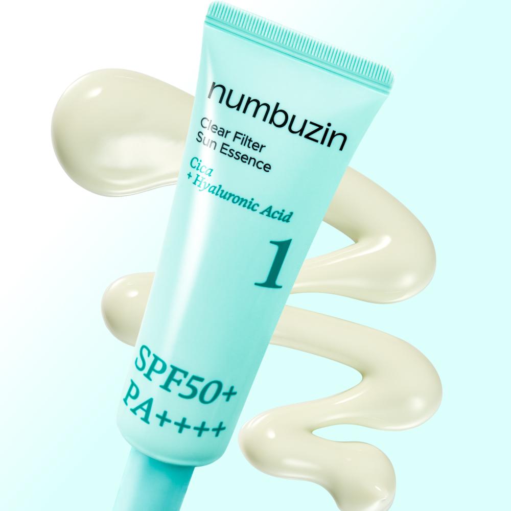 Numbuzin No.1 Clear Filter Sun Essence SPF50+ PA++++ 50ml – UV Protection, Lightweight Finish, Korean