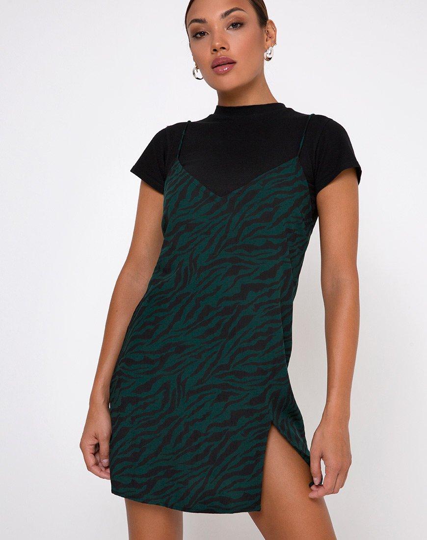 European and American Women s Dresses 2026 New V-Neck Printed Outer Slip Dress European and American Slip Dresses S