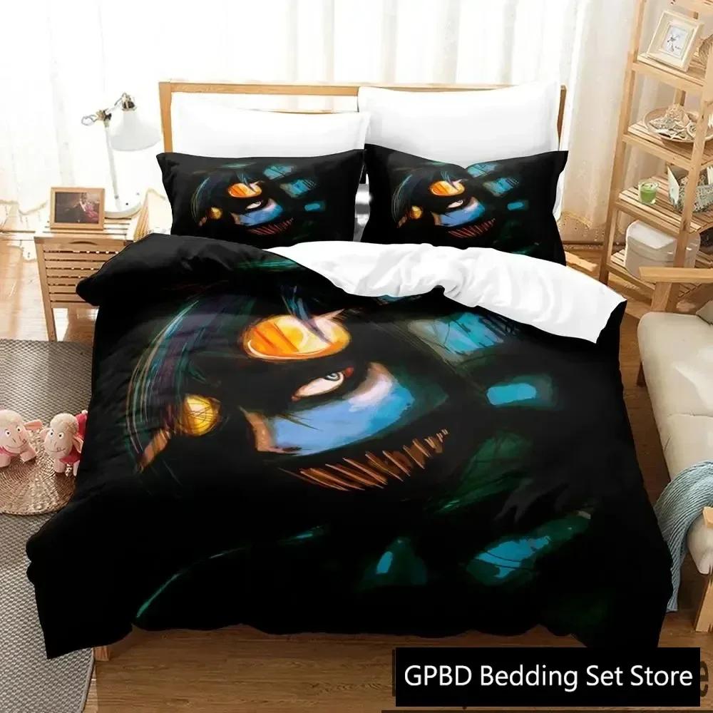 3D Print Anime Creepypasta Cafe Bedding Set Double Twin King Duvet Cover Comforter Pillowcase Boys Girls Adults Bedroom