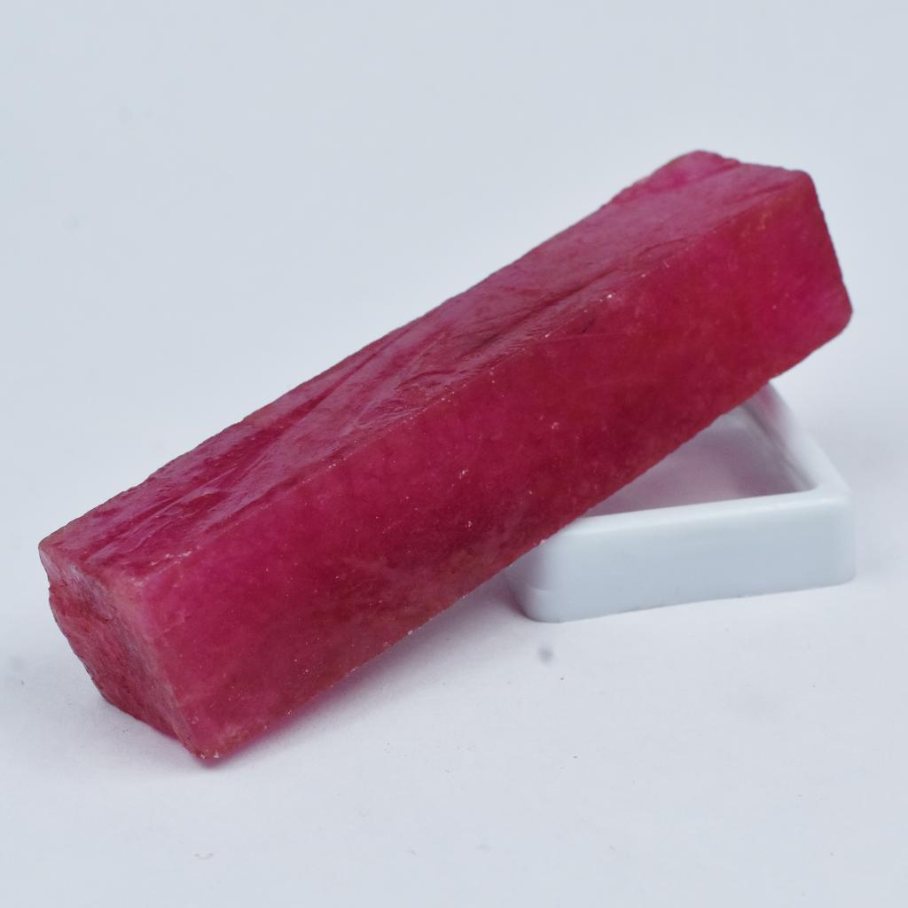 Natural Ruby Red Rough 256.15 Ct CERTIFIED Uncut Raw Gemstone For Collection