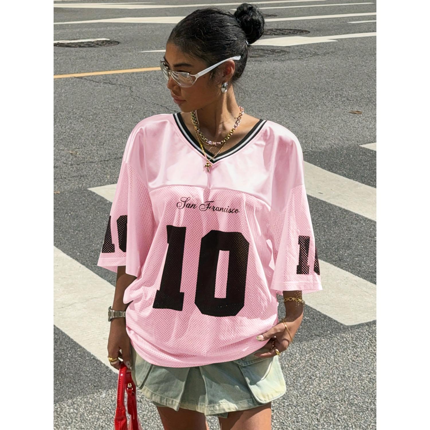 

Летняя новинка 2025 года, повседневная модная цифровая футболка с V-образным вырезом M