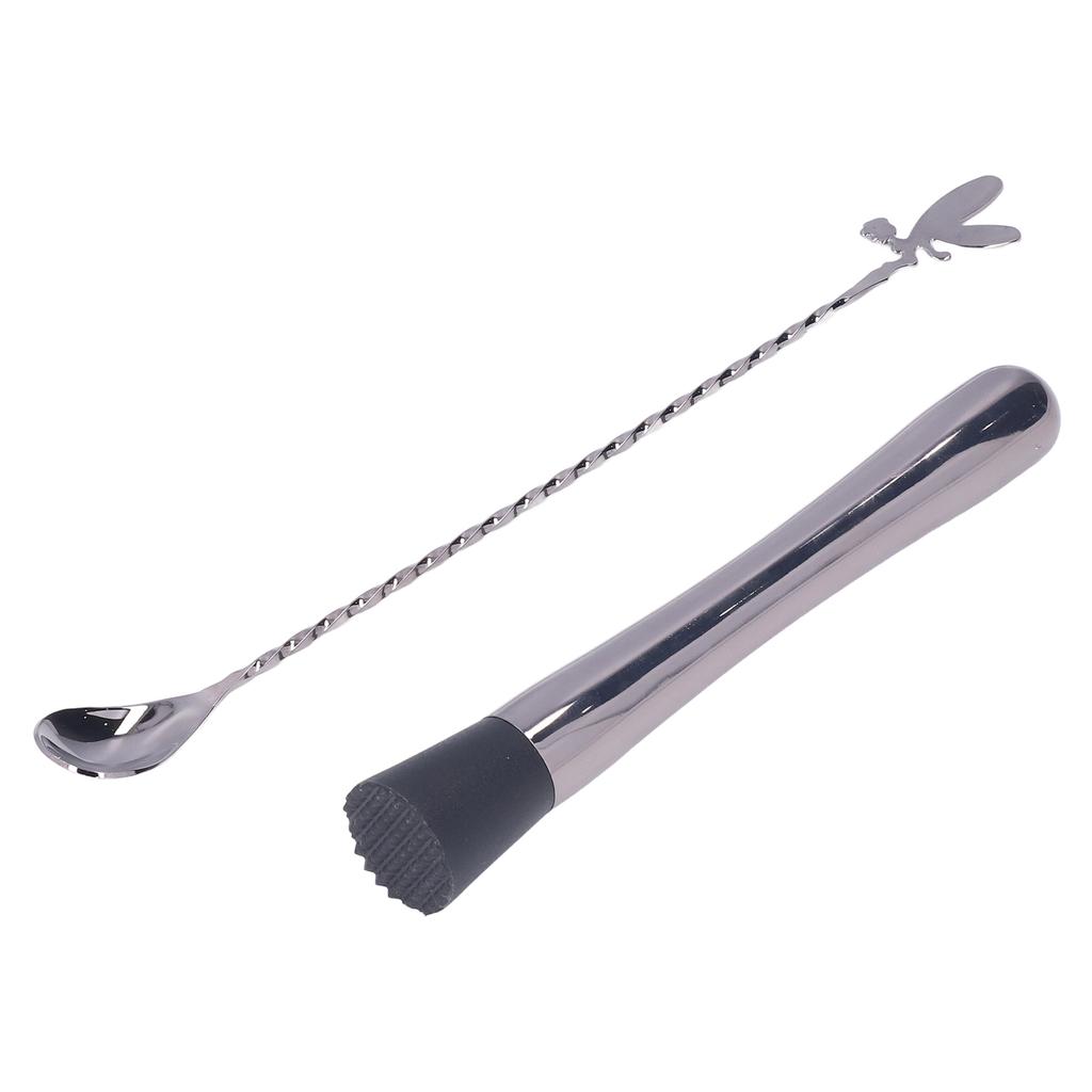 11PCS Cocktail Shaker Set Stainless Steel Drink Mixer Set Bar Cocktail Mixing Tool for HouseholdBlack