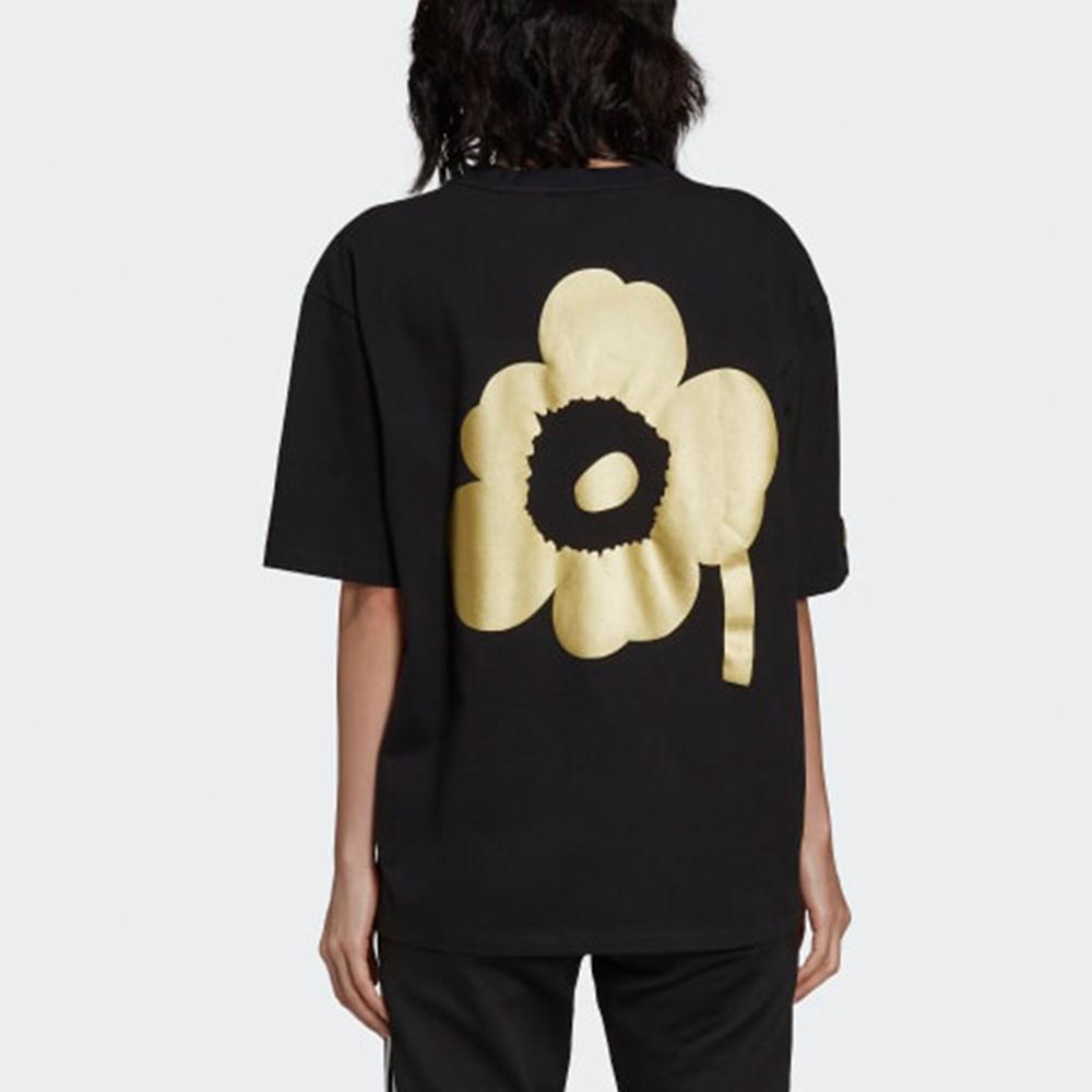 Women's T-Shirt Adidas Originals Drop Shoulder Sleeve T Shirt Women's Black