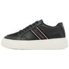 Round Toe Lace-Up Low-Top Sneakers 3.7cm Women Sneakers Black XW003066AF27076UC001